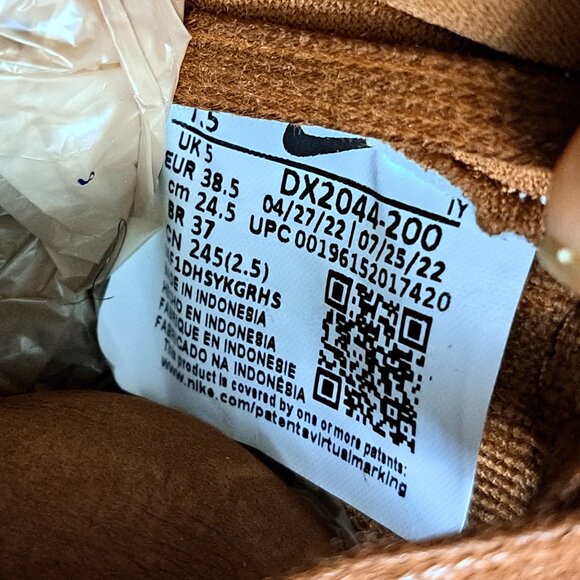 %Size 7 1/2 Women's Nike Dunk High Premium Pecan Brown White DX2044-200 A 14 - Picture 7 of 12